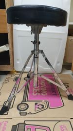 CB Drum Stool Throne Adjustable Height, Padded Drum Hardware