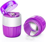 3in1 Pill Crusher for Tablets Stainless Steel Grinding Head,Pill Grinder Storage