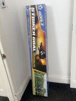 Goalz Striker Goal 2.4m x 1.2m White PVC Football Goal Net & Frame