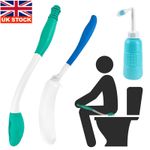 Bottom Wiper Toilet Aid Long Handle Bum Cleaner & Wiper Toilet Aids for Elderly