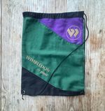Vintage Prince Wimbledon Drawstring Tennis Bag Green Purple Black Sports Bag