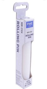 PME Non Stick Rolling Pin in White Made of Polyethylene 15cm / 6"