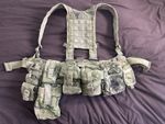 British army surplus Virtus webbing Belt kit with pouches and H Harness - Small