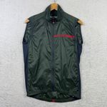 Castelli Squadra Stretch Mens Cycling Gilet Green Windproof Vest Medium M Bike