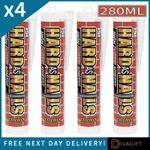 4 x ADHESIVE GLUE SEALANT 280ML HARD AS NAILS EXTERIOR NO MORE NAILS CARTRIDGES