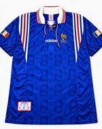 Vintage 1996 France Adidas Home Football Shirt Euro 96 FFF Jersey XL Original