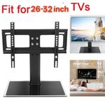 26-32 Inch Universal TV Stand - Height Adjustable VESA Mount | Stable Bracket UK