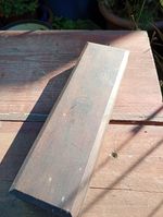 Emir Combination Oilstone 8" x 2" Tool Sharpening Stone in wooden box used