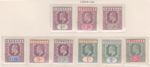(F195-53) 1904-6 Grenada part set of 9stamps Edward VII 1/2d to 5/- MH (BC (v