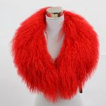 Fluffy Detachable Mongolian Lamb Fur Collar Real Fur scarfsheep Fur Collar shawl