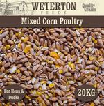 20kg Mixed Poultry Corn – GM-Free Premium Feed for Ducks, and Hens!