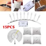 15PCS Guitar Luthier Tool Includes Understring Radius Gauge String Action Gauge