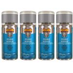 Hycote Colour Spray Paint XDRV402 Rover Gunmetal (Metallic) 150ml x4