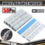 50X Adhesive Lead Free Wheel Balance Weights Motorcycle Car Alloy Tyre Sticker