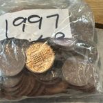 100 x 1p Coins 1997 One Penny Circulated Condition Free UK P&P QE2nd