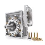 NMRV040 Worm Gear Reducer NEMA34 Ratio 10 15 20 25 30 40 80 100:1 Stepper Motor