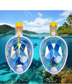 Full Face Snorkel Mask Camera Mount Snorkeling Swimming Diving Mask Wide View