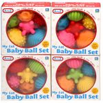 6 Piece Baby Ball Set Multi Textured Soft Balls Xmas Gift Different Shaped Set