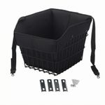 Front Bike Basket with Mounting Hardware Deep for Grocery Shopping, E-Bikes