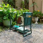 GARDEN KNEELER PORTABLE FOLDING KNEE PAD SEAT PADDED FOAM CHAIR STOOL 