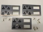 MK K14100BRC B Edge Brushed Chrome Combo / Combination Plate