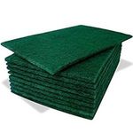 Heavy Duty Green Scourers 15 x 22.5cm Cleaning Pads for Kitchen, Cookware, Sink