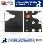 Van Security Shield For Dispatch Expert Proace Vivaro Scudo Rear Door Black