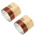 Woofer Voice Coil 2.03x0.71" 2 Layers Round Copper Wire Speaker Coil 2 Pack