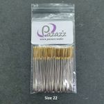 Cross Stitch Needles Embroidery Tapestry Gold Tail Sizes 22 pack of 100
