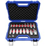 19PCS Diesel Injector Fuel Line Socket Set - Metric 8-27mm Flare Nut Socket Set