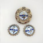 Vintage Coro Order Of Isabella The Catholic Brooch Earrings Set