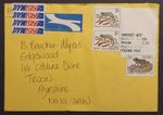 South Africa stamps 1996 Chameleon Frog on airmail to UK