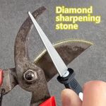 Diamond Metal Sharpener Double Sand File for Scissors Gardening Tools