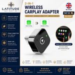 Wireless Carplay Android Auto Adapter USB Car Dongle Connect Box 2 in 1 Mini Box