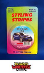 3mm Red Pinstripes for any Vehicle 10 Metres CHEAPEST ON EBAY pin stripe