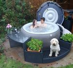 2026 Grand Rapids inflatable hot tub LED lighting & Aroma Therapy Canadian Spa