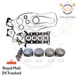 PISTONS WITH HEAD GASKET SET FOR VAUXHALL ASTRA K 1.4 MOKKA 1.4 B14XFT B14XFL