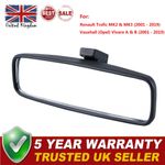 Interior Rear View Mirror For Vauxhall Vivaro A B Renault Trafic MK2 3 2001-2019
