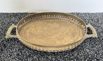 Vintage Solid Brass Serving Tray