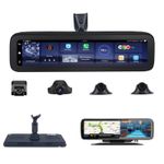 360-degree panoramic 4CH Cameras wifi car dvr backup mirror gps navi dash camera