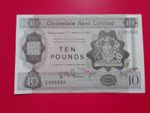 SCARCE CLYDESDALE BANK LIMITED DATED 1967 £10 CD 095350 VF++ FAIRBAIRN SIGNATURE