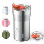 Coffee Mug Stainless Steel 350ml Insulated  With Flip Lid Spil Proof Double Wall