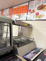 Commercial Stainless Steel Freestanding Strip Warmer with Overhead Heat Lamp