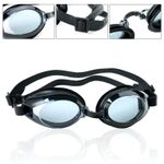 ADULTS BLACK SWIMMING GOGGLES Unisex Mens Womens Adjustable Strap Swim Diving