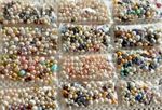 JOB LOT OF FRESHWATER PEARLS, 100pcs. NEW. ASSORTED MIXED LOTS.