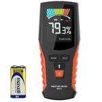 Pinless Moisture Meter, Damp Meter for Walls Caravan Wood Masonry Logs, Accurat…