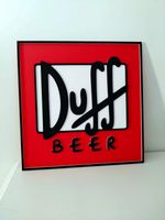 The Simpsons Duff Beer Sign Logo Man Cave Garage Bar Kitchen