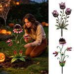 1x Metal Carnivorous Flower Garden Stake Yard Art Monster Plant Sculpture Stake
