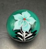Vintage RARE Signed Grant Randolph Studios 1979 Art Glass Paperweight Glows