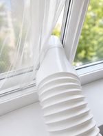 High Flow Air Con Window Vent Adapter Connector AC 150mm - 6" - 3D Printed